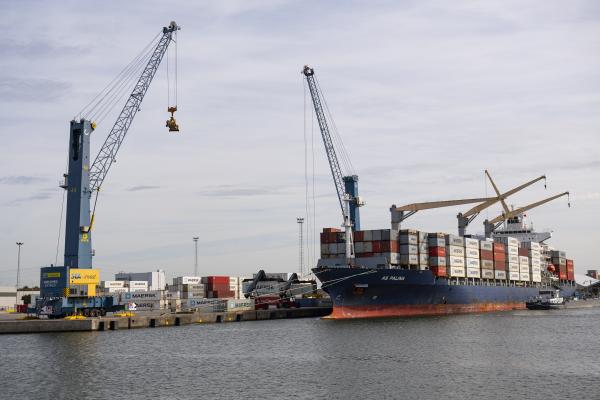 The port of Antwerp