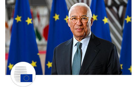 Portrait of European Council President António Costa