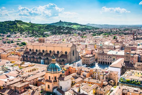 Aerial view of Bologna